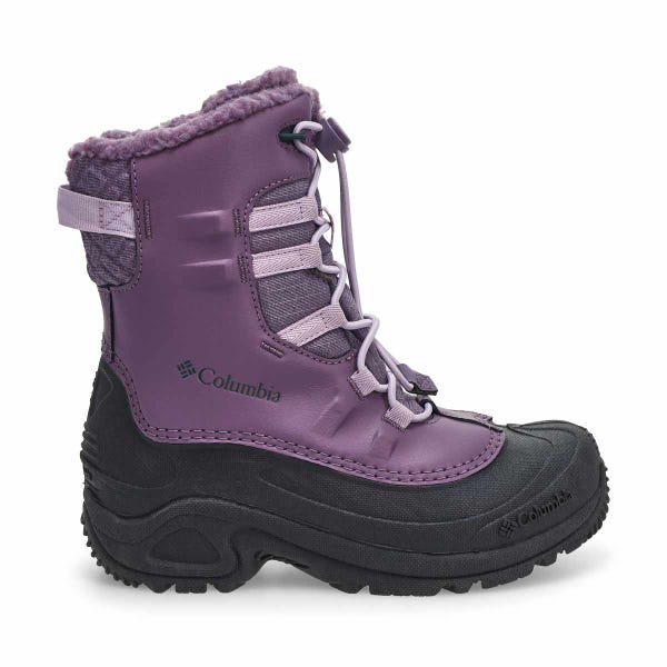 Girls'  Bugaboot Celsius Waterproof Winter Boot - Granite Purple/Lavender Pearl