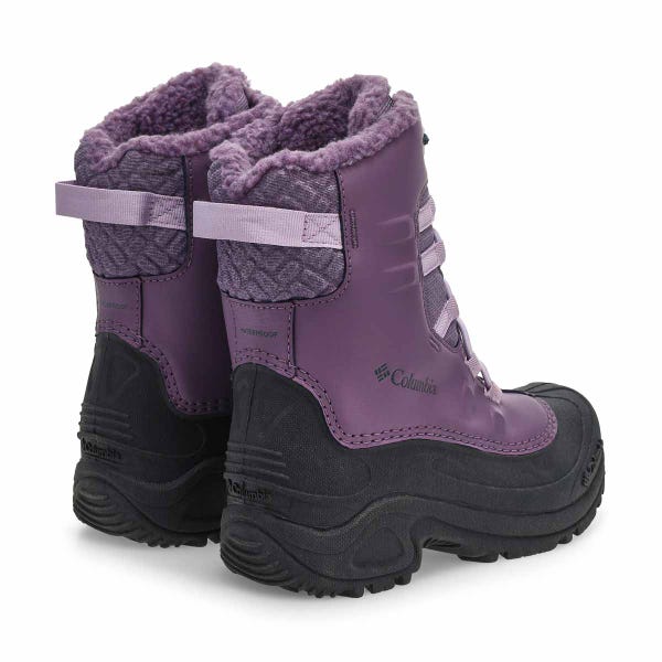 Girls'  Bugaboot Celsius Waterproof Winter Boot - Granite Purple/Lavender Pearl