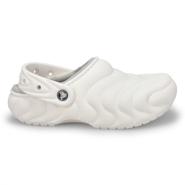 Women's Classic Lined Puffer Comfort Clog - White