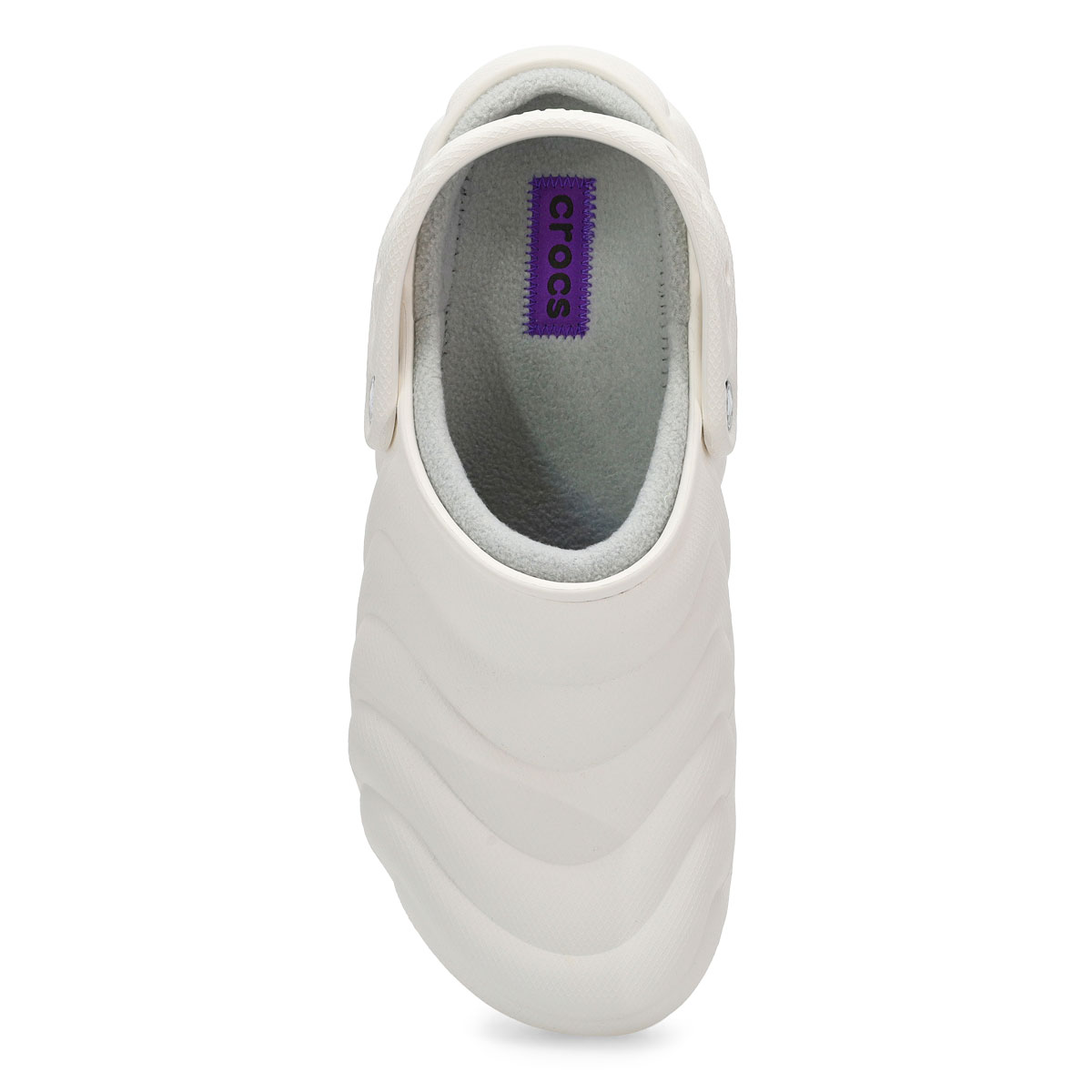 Men's Classic Lined Puffer EVA Comfort Clog - White