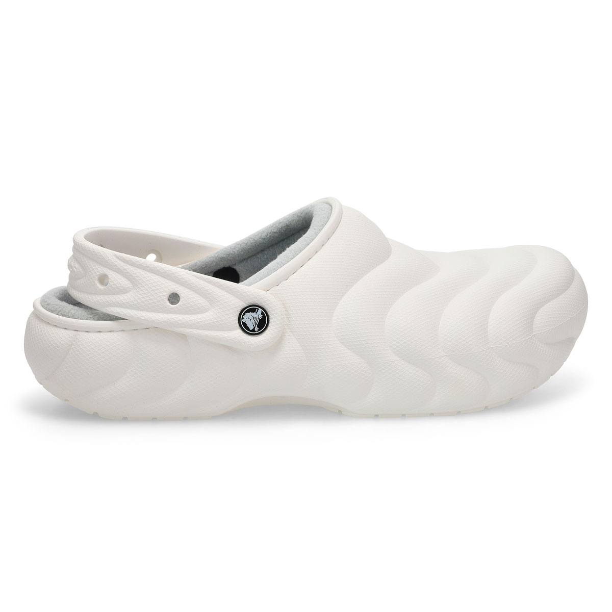 Men's Classic Lined Puffer EVA Comfort Clog - White
