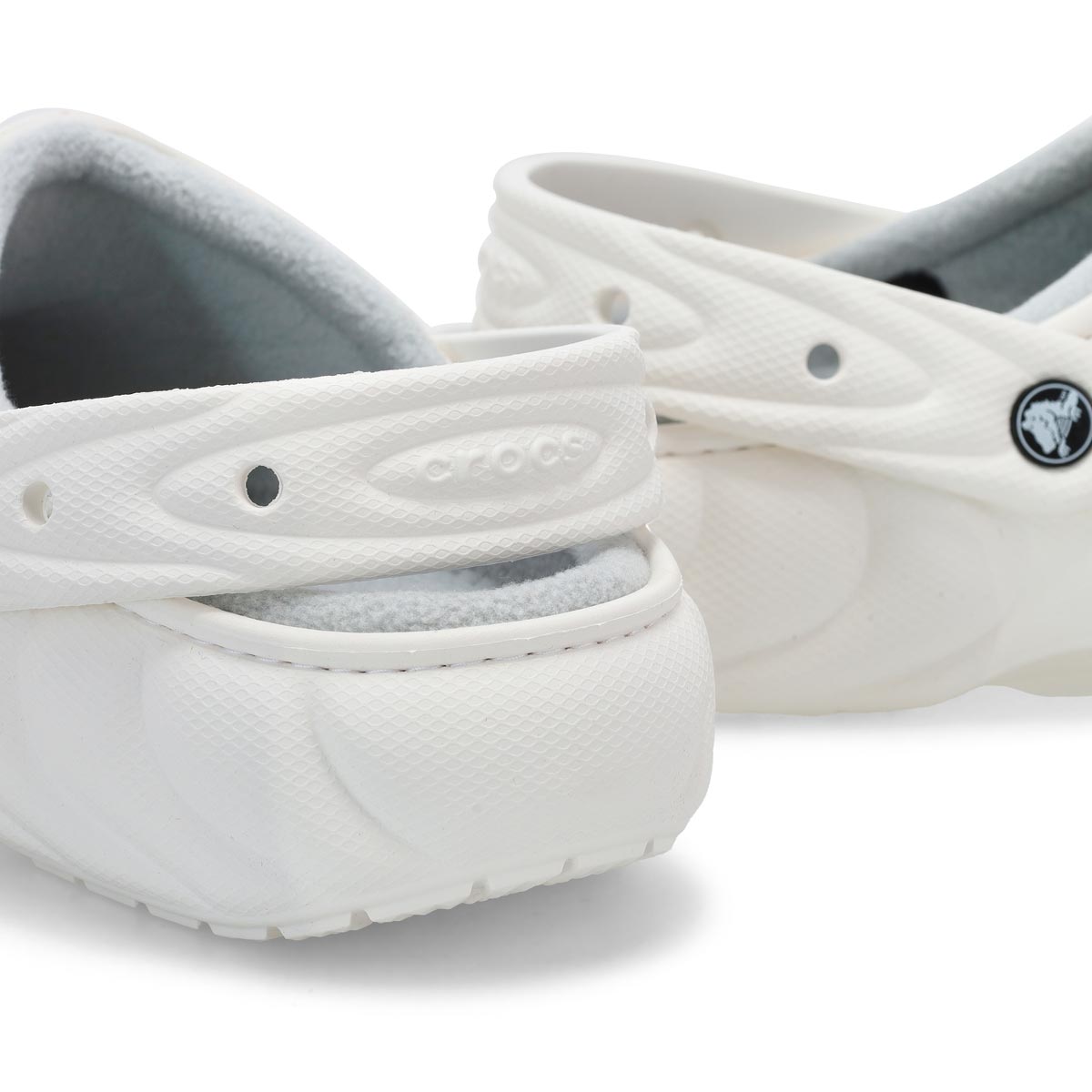 Men's Classic Lined Puffer EVA Comfort Clog - White