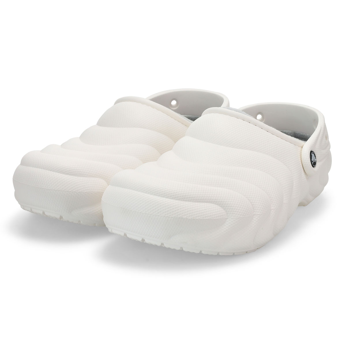 Men's Classic Lined Puffer EVA Comfort Clog - White