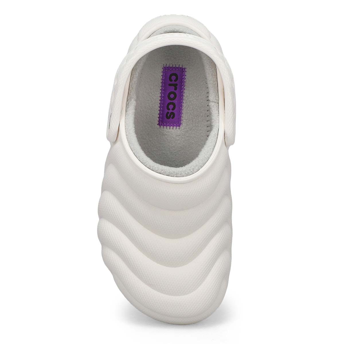 Women's Classic Lined Puffer Comfort Clog - White