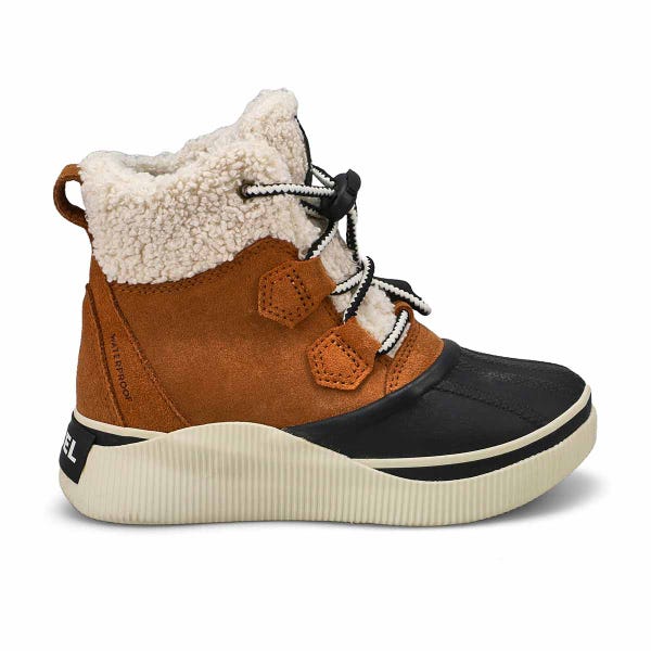 Botte d'hiver imperméable OUT N ABOUT IV CHILLZ, caramel/noir, filles