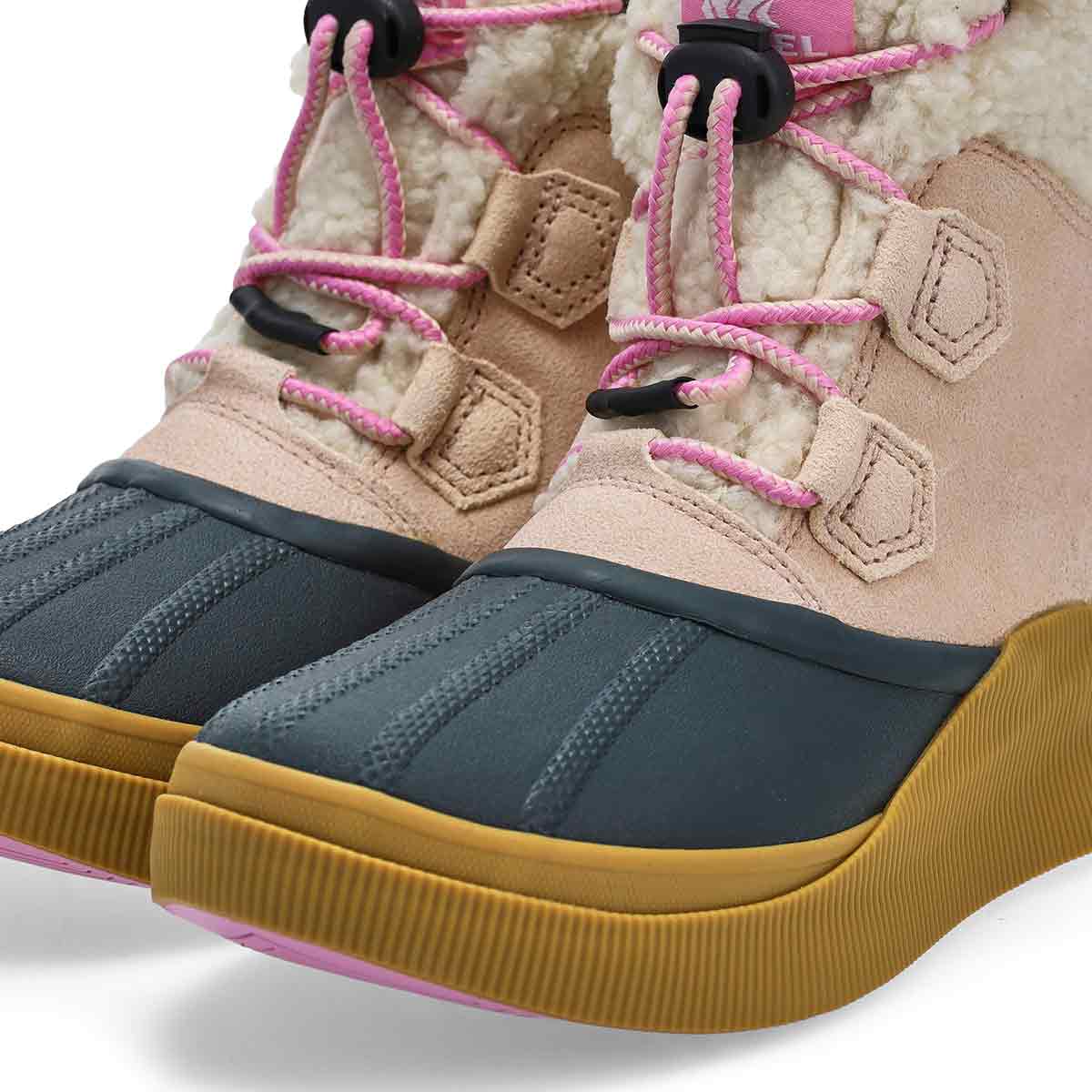 Girls'  Out N About IV Chillz Waterproof Winter Boot - Pearlescent/Gum