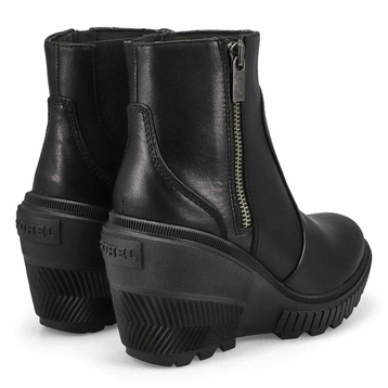 Women's ONA Ave Zip Waterproof Wedge Boot - Black/