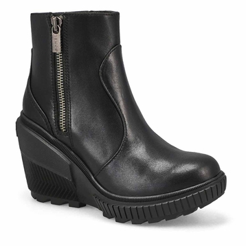 Women's ONA Ave Zip Waterproof Wedge Boot - Black/