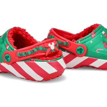 Kids' Classic Mickey Xmas Lined Comfort Clog - Mul