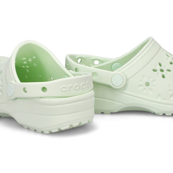 Women's  Classic Floral Cut Out EVA Comfort Clog - Jade Mint