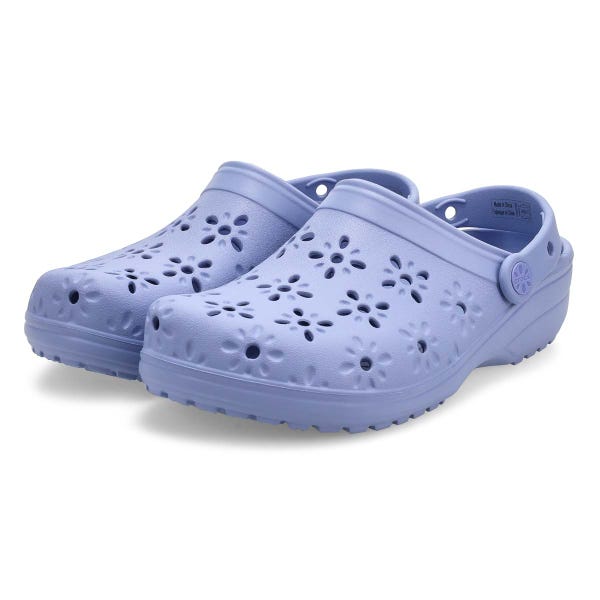 Women's Classic Floral Cut Out EVA Comfort Clog - Blue Haze
