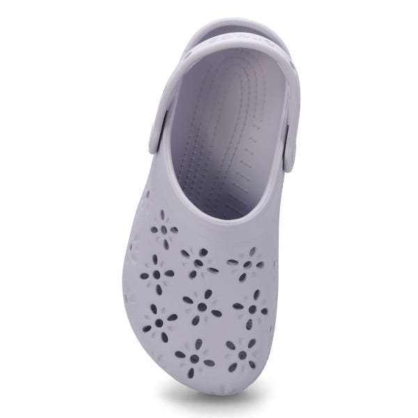 Women's  Classic Floral Cut Out EVA Comfort Clog - Purple Moon