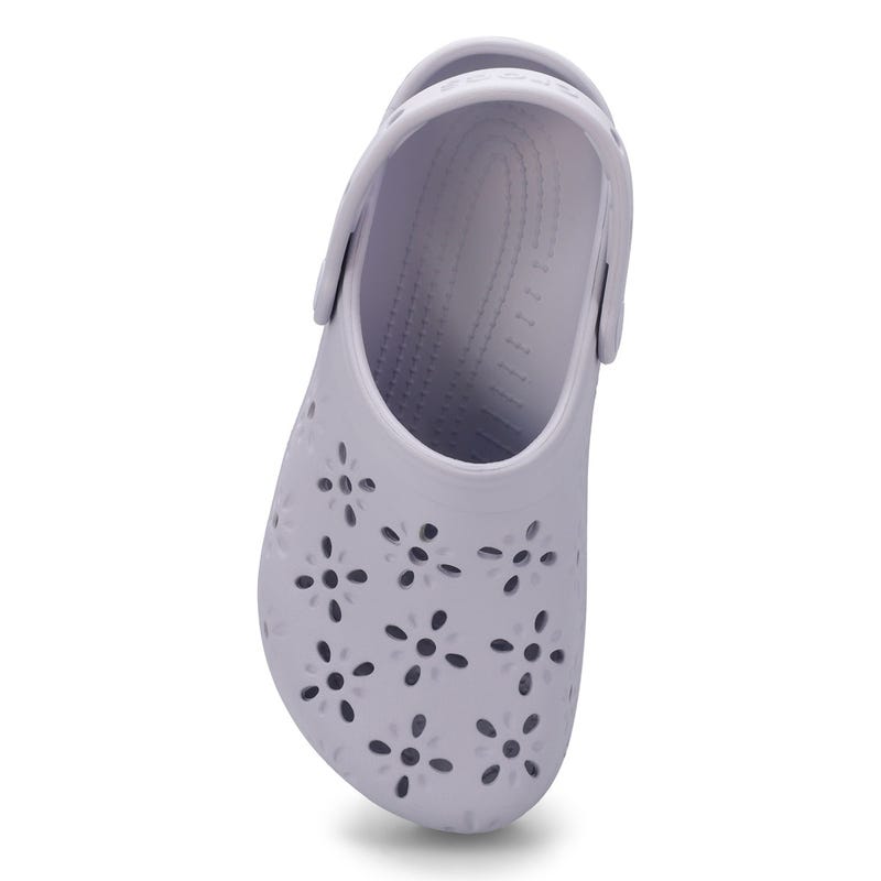 Women's  Classic Floral Cut Out EVA Comfort Clog - Purple Moon