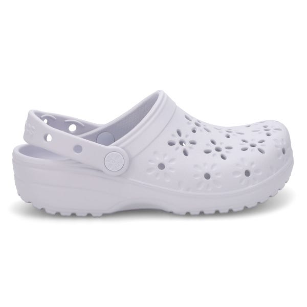 Women's  Classic Floral Cut Out EVA Comfort Clog - Purple Moon