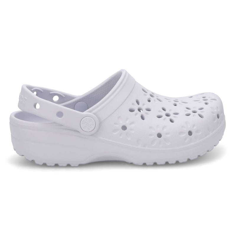 Women's  Classic Floral Cut Out EVA Comfort Clog - Purple Moon