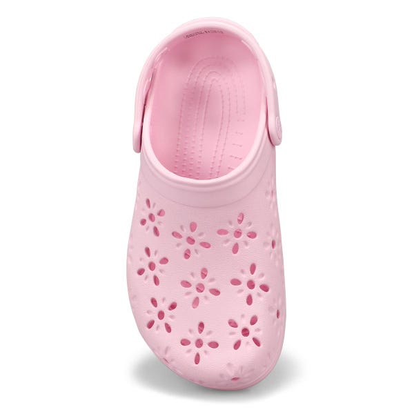 Women's  Classic Floral Cut Out EVA Comfort Clog - Pink Milk