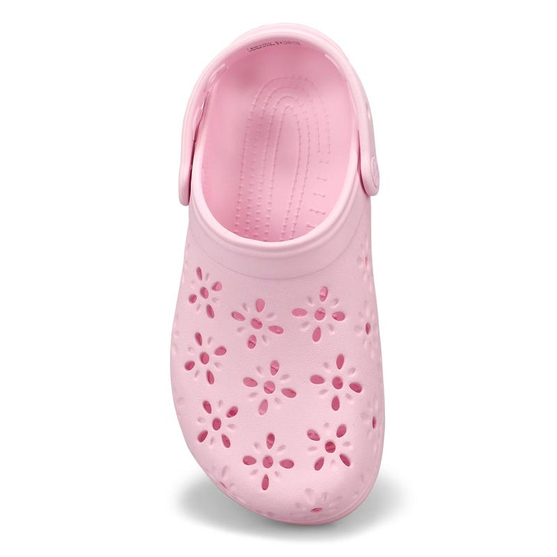 Women's  Classic Floral Cut Out EVA Comfort Clog - Pink Milk