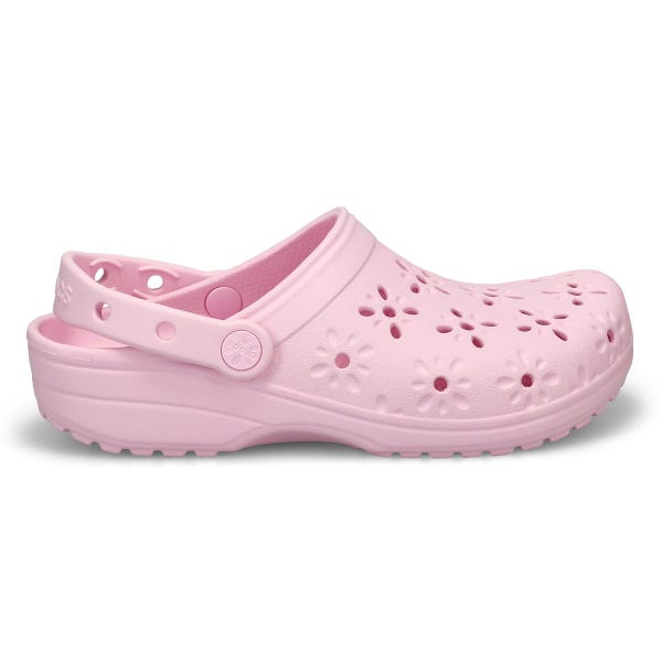 Women's  Classic Floral Cut Out EVA Comfort Clog - Pink Milk