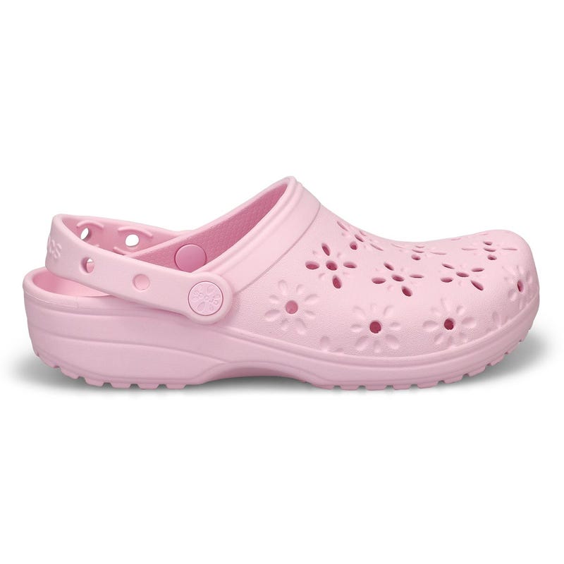Women's  Classic Floral Cut Out EVA Comfort Clog - Pink Milk