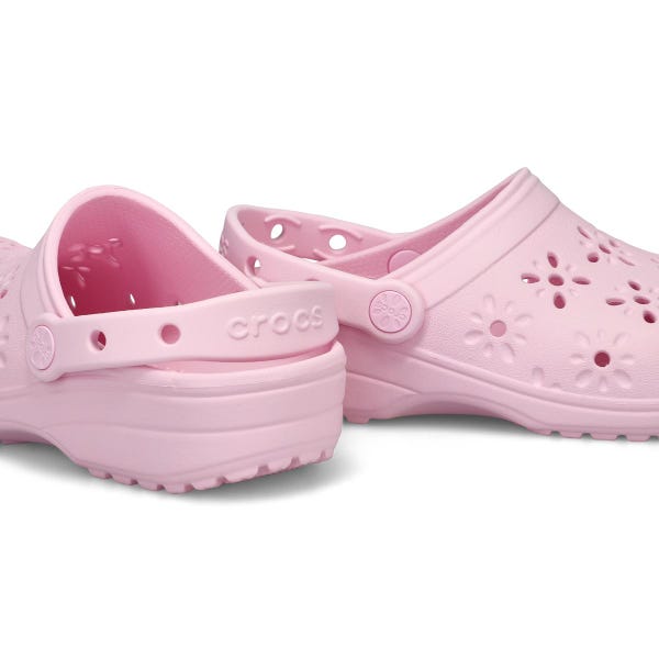 Women's  Classic Floral Cut Out EVA Comfort Clog - Pink Milk