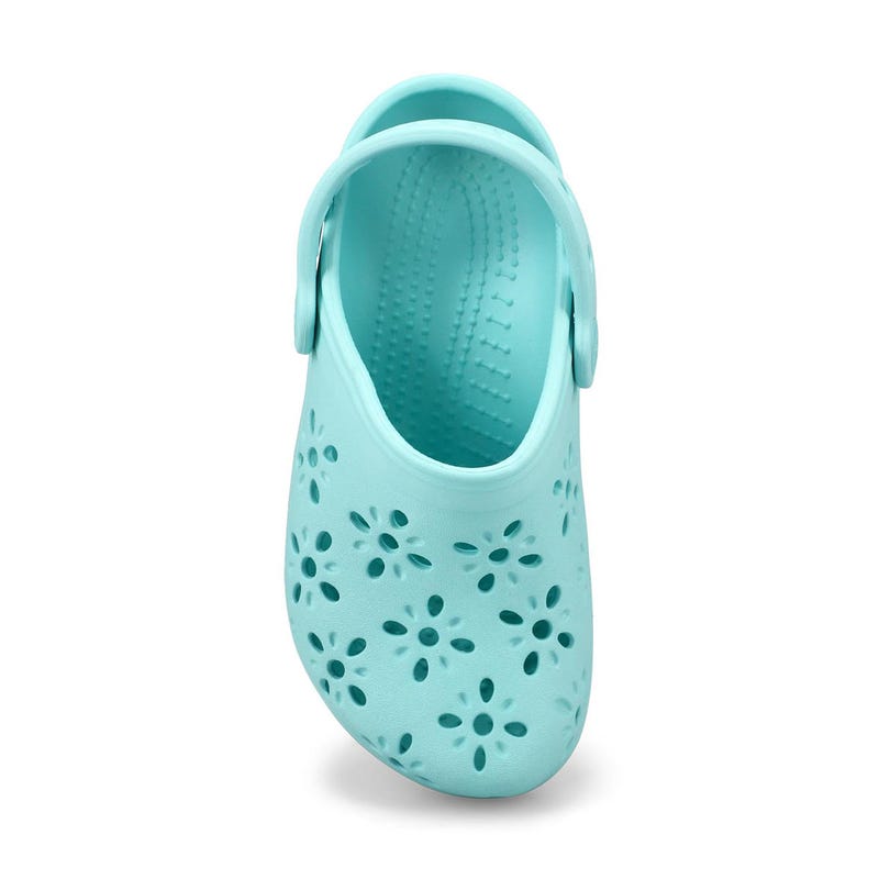 Kids'  Classic Floral Cut Out EVA Comfort Clog - Aquamarine