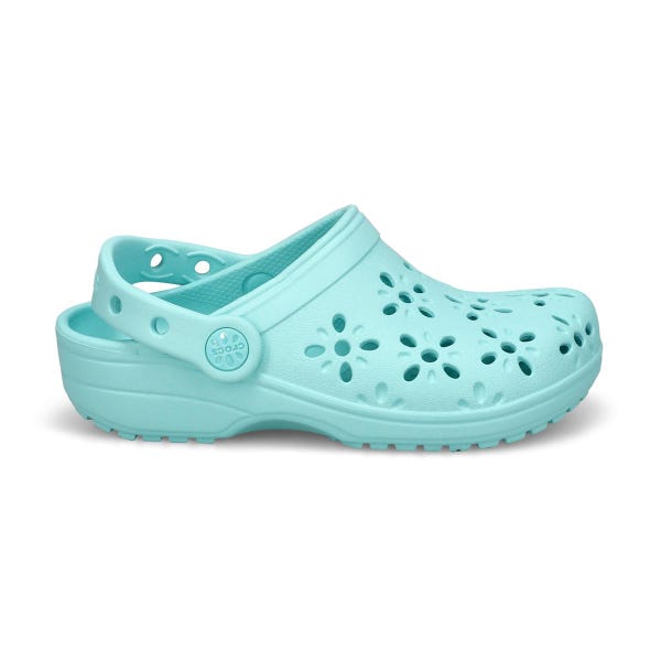 Kids'  Classic Floral Cut Out EVA Comfort Clog - Aquamarine