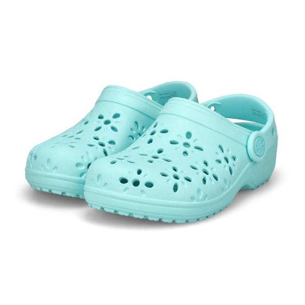 Kids'  Classic Floral Cut Out EVA Comfort Clog - Aquamarine