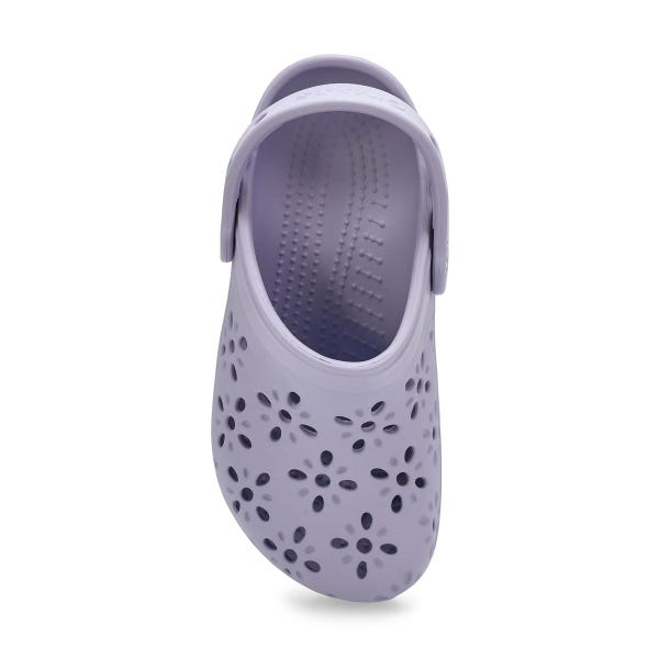 Kids' Classic Floral Cut Out EVA Comfort Clog - Purple Moon