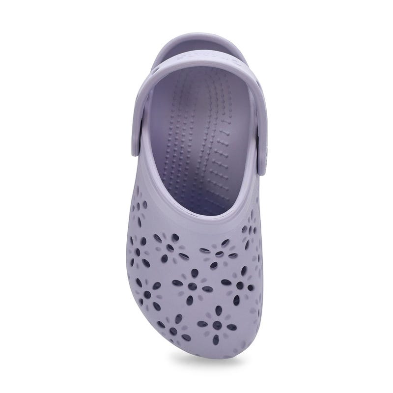 Kids' Classic Floral Cut Out EVA Comfort Clog - Purple Moon