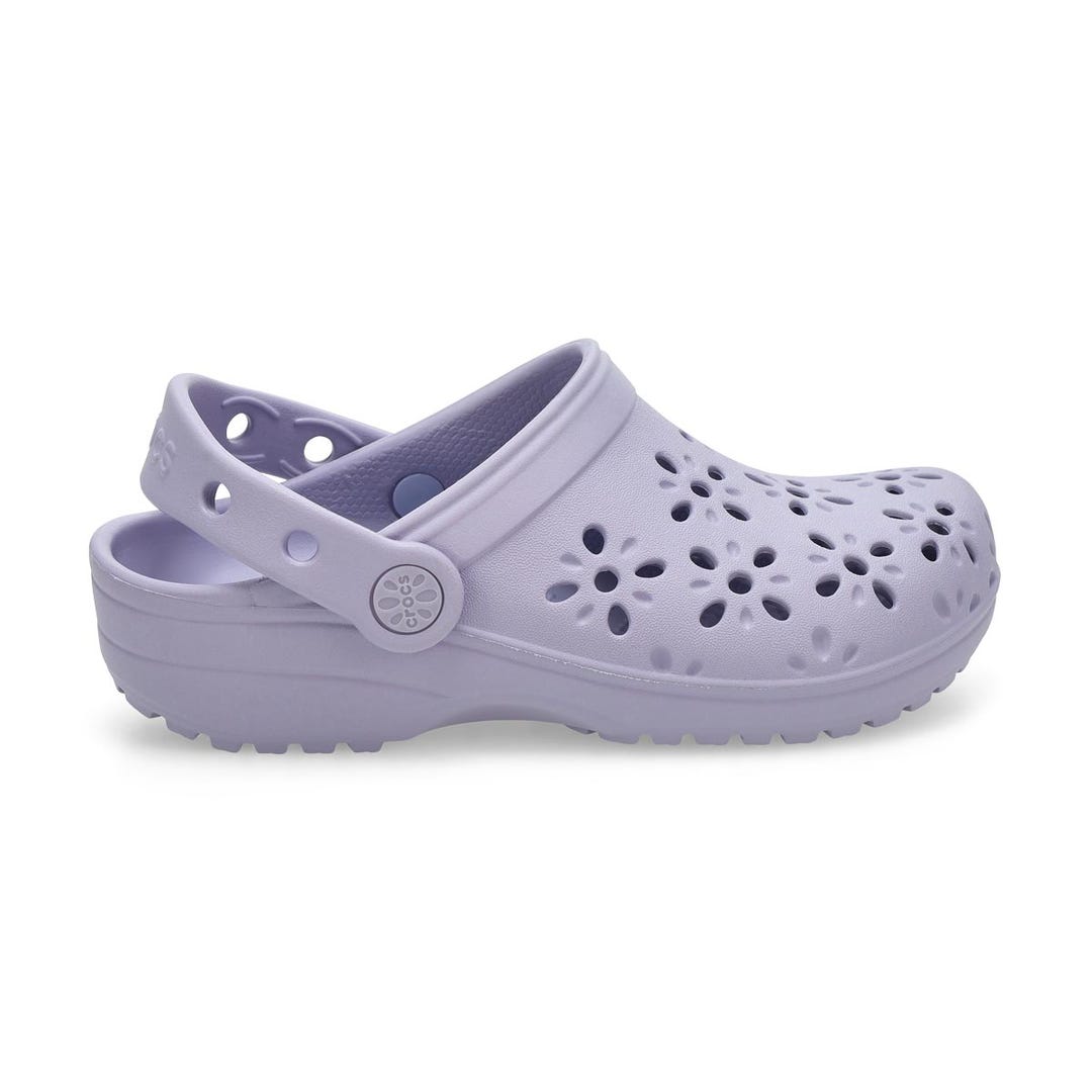 Crocs Kids' Classic Floral Cut Out EVA Comfor | SoftMoc.com