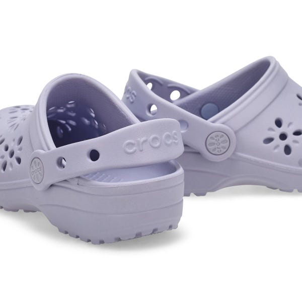 Kids' Classic Floral Cut Out EVA Comfort Clog - Purple Moon