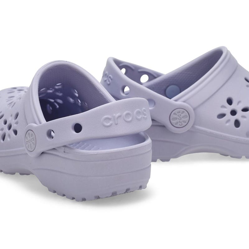 Kids' Classic Floral Cut Out EVA Comfort Clog - Purple Moon