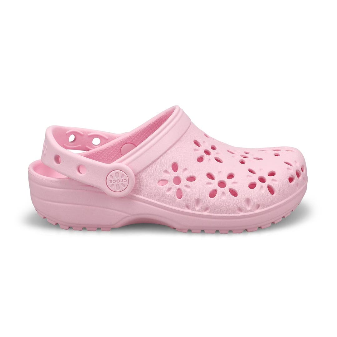 Crocs Kids' Classic Floral Cut Out EVA Comfor | SoftMoc.com