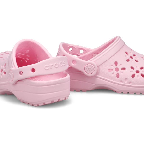 Kids' Classic Floral Cut Out EVA Comfort Clog - Pink Milk