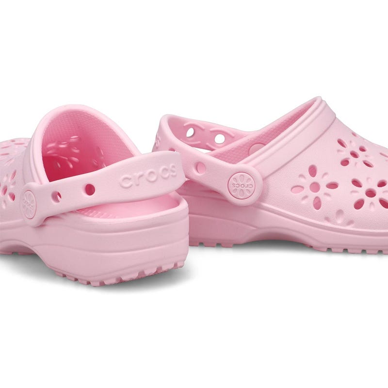 Kids' Classic Floral Cut Out EVA Comfort Clog - Pink Milk
