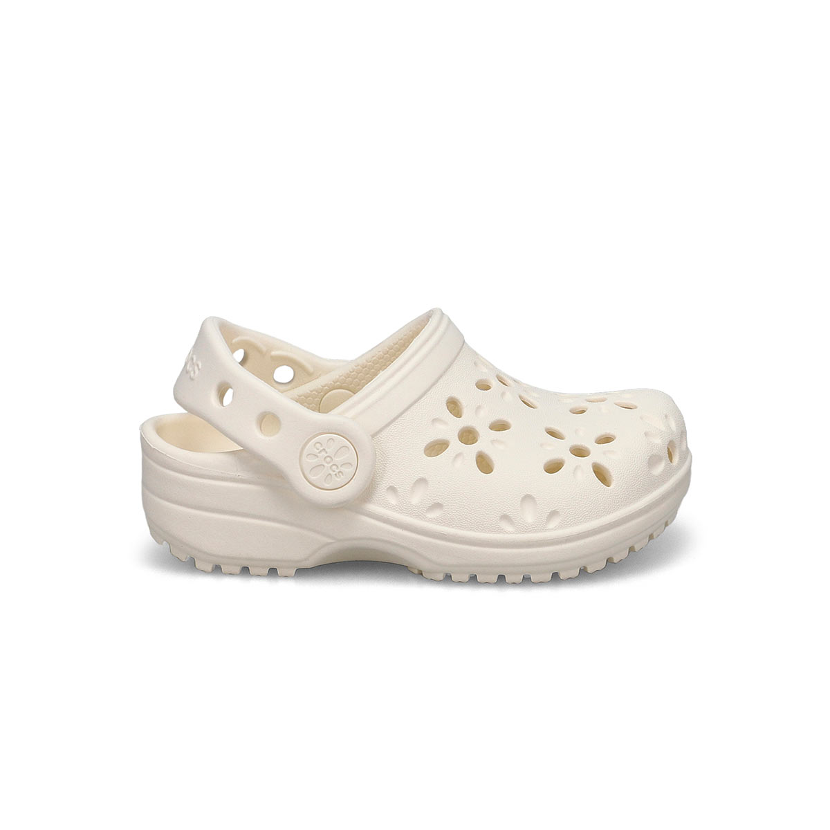 Sabot de confort CLASSIC FLORAL CUT OUT EVA, craie, tout-petits