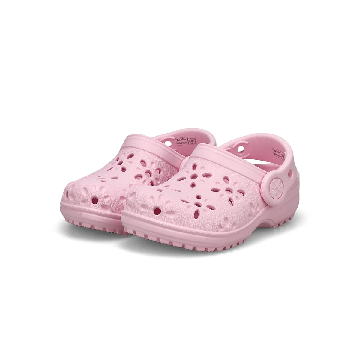 Sabot de confort CLASSIC FLORAL CUT OUT EVA, lait rose, tout-petits
