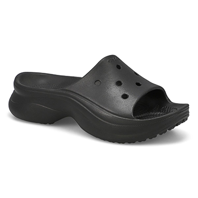 Lds Bae Slide Platform Sandal - Black