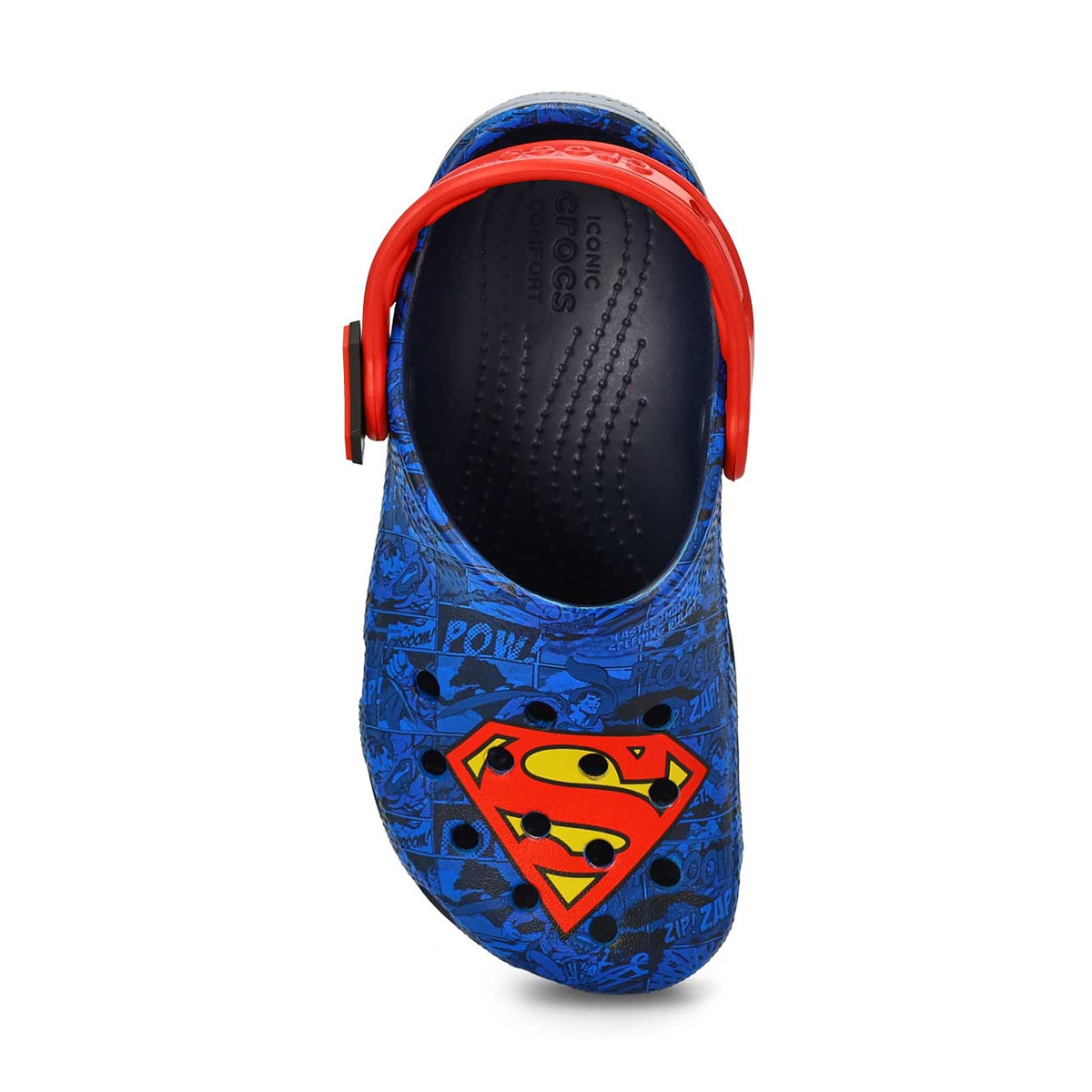 Sabot de confort en EVA SUPERMAN, bleu/rouge/jaune, enfants