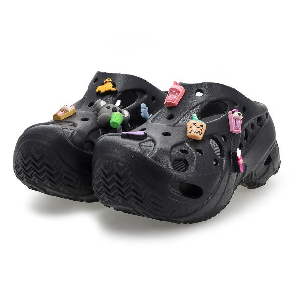 Women's Caged EVA Comfort Clog - Black