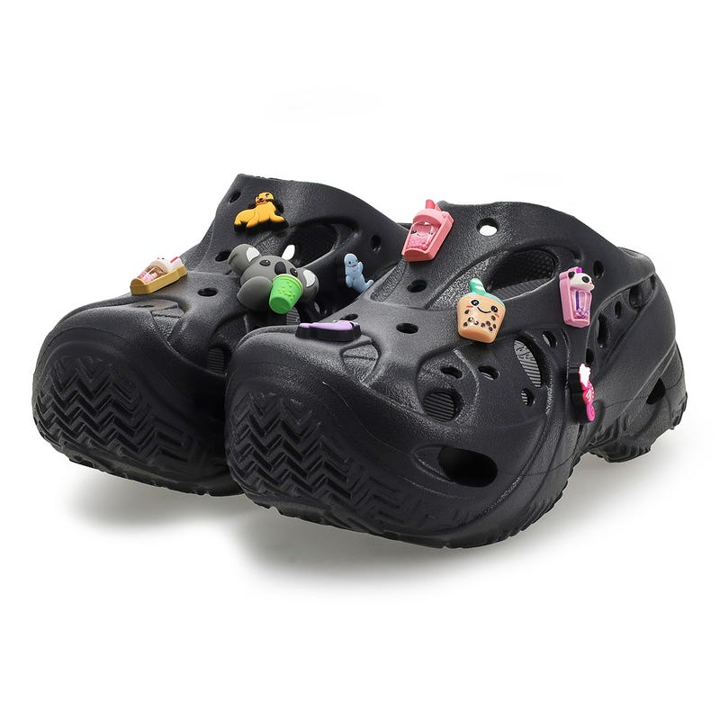 Women's Caged EVA Comfort Clog - Black