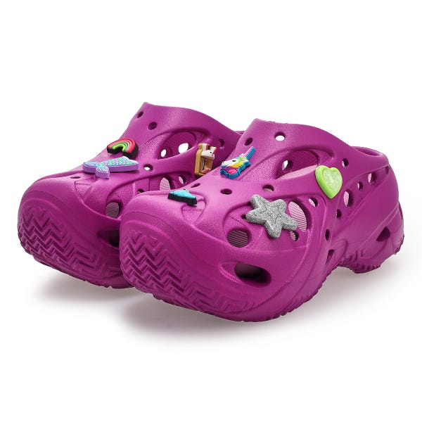 Women's  Caged EVA Comfort Clog - Grapeberry