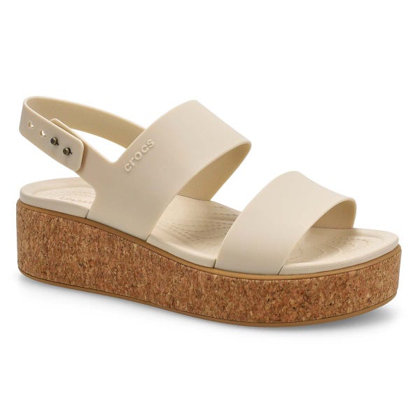 Women's Brooklyn Cork Low Wedge Sandal - Frappe