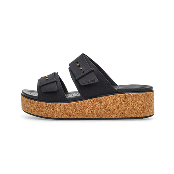 Crocs Women's Brooklyn Cork Buckle Platform S | SoftMoc.com