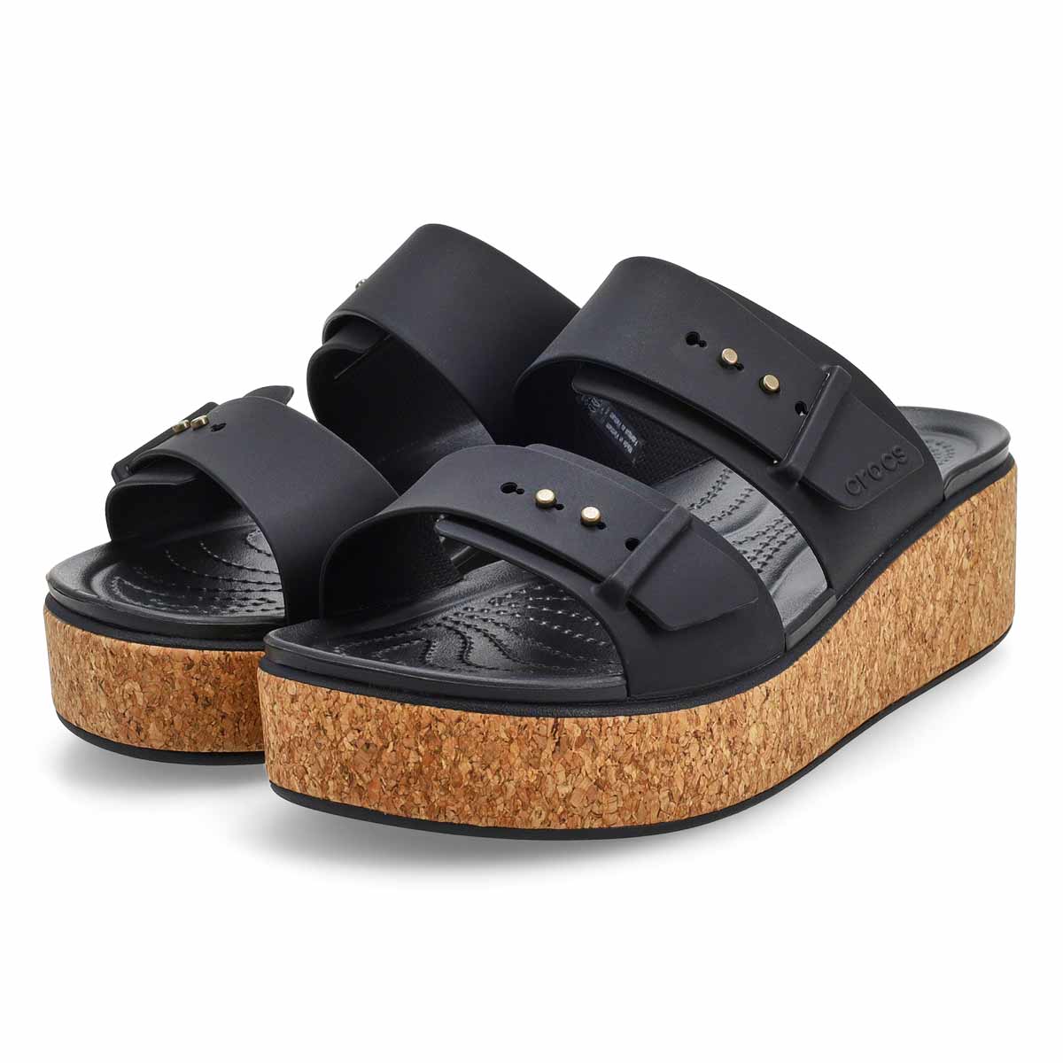 Crocs Women's Brooklyn Cork Buckle Platform | SoftMoc.com