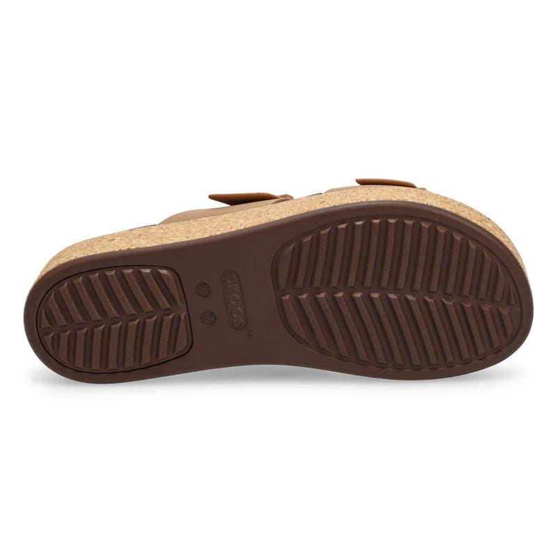 Sandale à plateforme BROOKLYN CORK BUCKLE, chocolat au lait, femmes