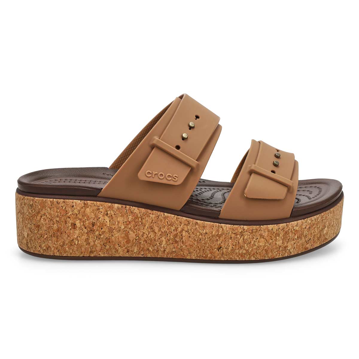Sandale plateforme BROOKLYN CORK BUCKLE, noir, f