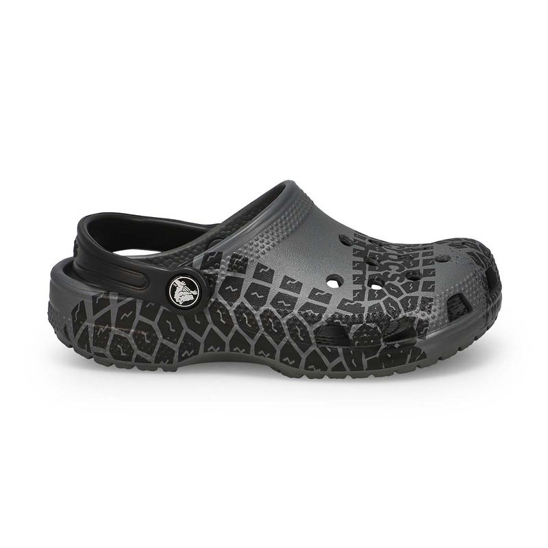 Sabot de confort CLASSIC TIRE PRINT EVA, gris ardoise, enfants
