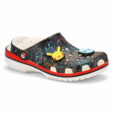 Lds Pokemon Print Classic EVA Comfort Clog - Black/Multi
