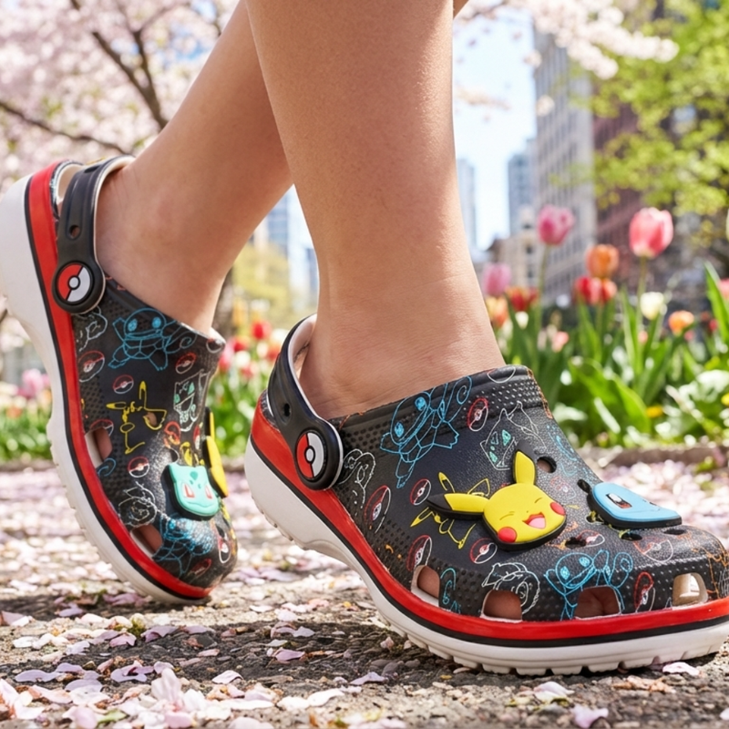 Kids'  Pokemon EVA Comfort Clog - Black